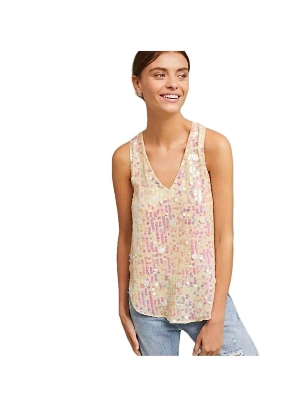 MOUKINETTE SOEURS {Anthropologie} Sequin Tank